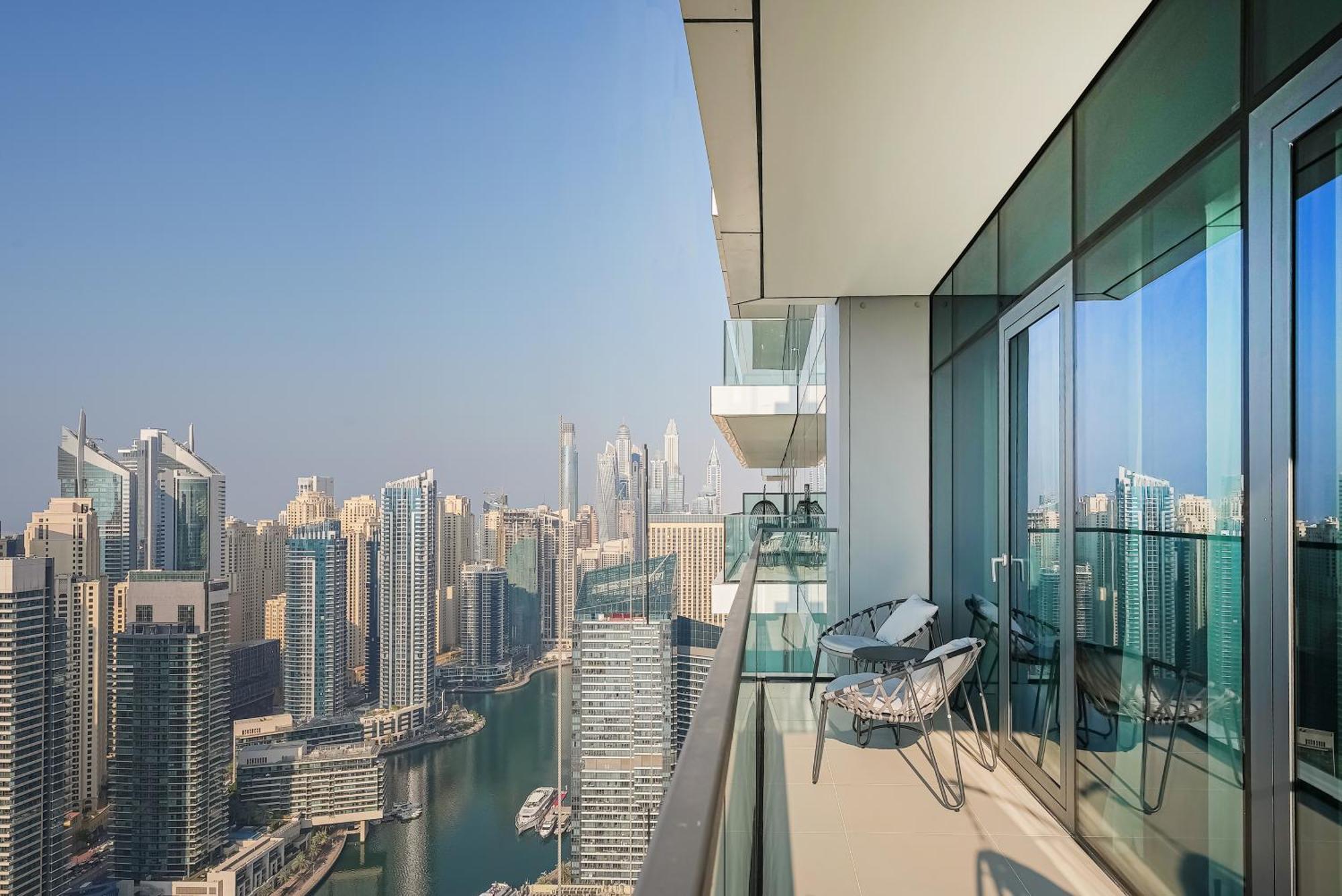 Apartmán Modern 2Br High Floor Haven In Vida Dubai Marina Exteriér fotografie