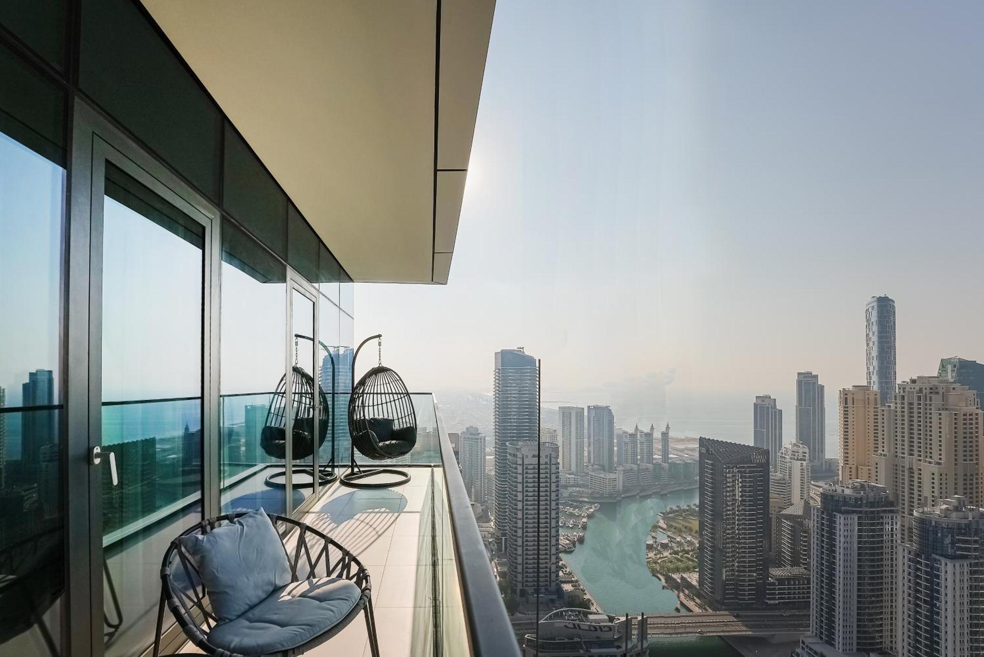 Apartmán Modern 2Br High Floor Haven In Vida Dubai Marina Exteriér fotografie