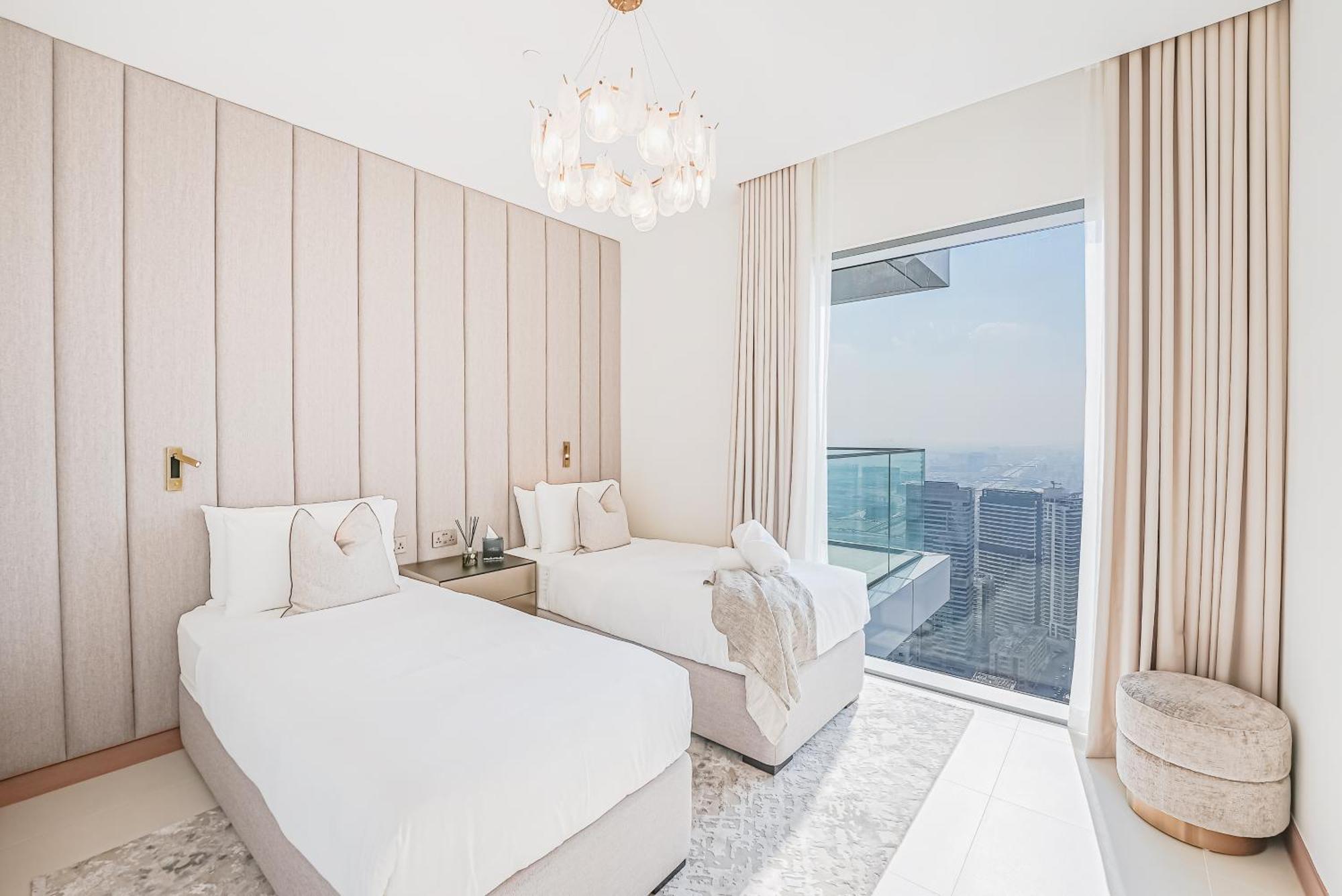 Apartmán Modern 2Br High Floor Haven In Vida Dubai Marina Exteriér fotografie