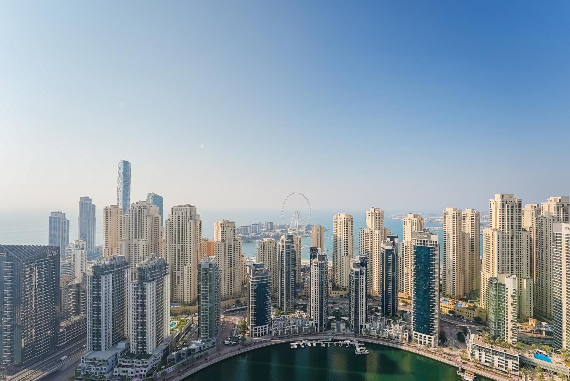 Apartmán Modern 2Br High Floor Haven In Vida Dubai Marina Exteriér fotografie